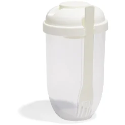 Gifi Boîte lunch salade 1L avec fourchette et compartiment à sauce Outlet