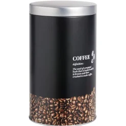 Gifi Boîte pour grains de café en métal - Ø10,8xH18,5cm Best