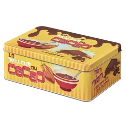 Gifi Boîte rectangulaire en métal le meilleur du cacao Outlet