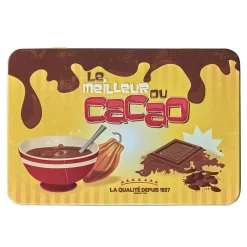 Gifi Boîte rectangulaire en métal le meilleur du cacao Outlet