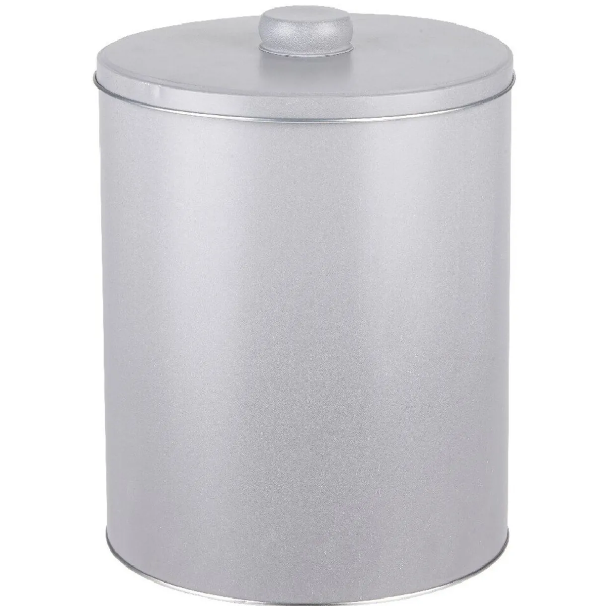 Gifi Boîte ronde cylindrique métal grise XL avec couvercle Hot