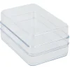 Gifi Boîte transparente à 2 niveaux pour frigo 2,5L - L.21,5x14,5xH10,5cm Sale