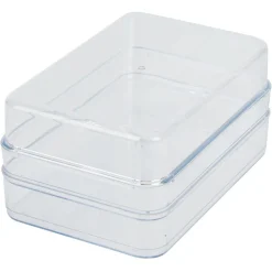 Gifi Boîte transparente à 2 niveaux pour frigo 2,5L - L.21,5x14,5xH10,5cm Sale