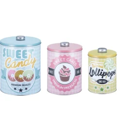 Gifi Boîte vintage encastrable bleue rose et jaune x3 Online