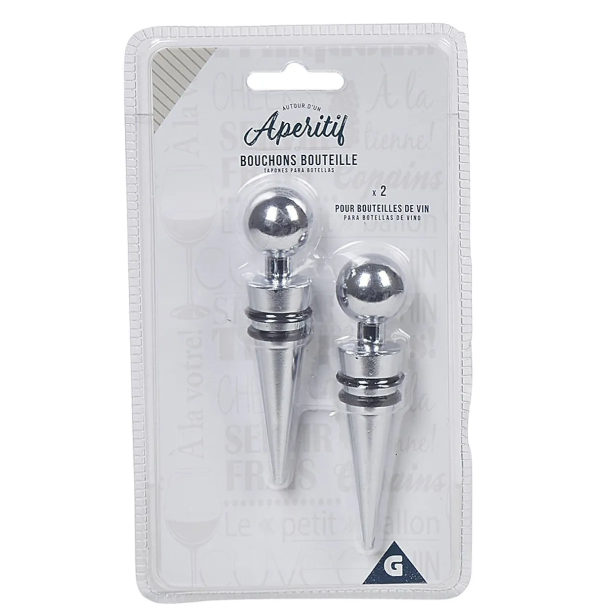 Gifi Bouchon à vin en inox X2 New