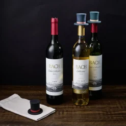Gifi Bouchon silicone bouteille de vin forme chapeau Ø3,5xH6cm
