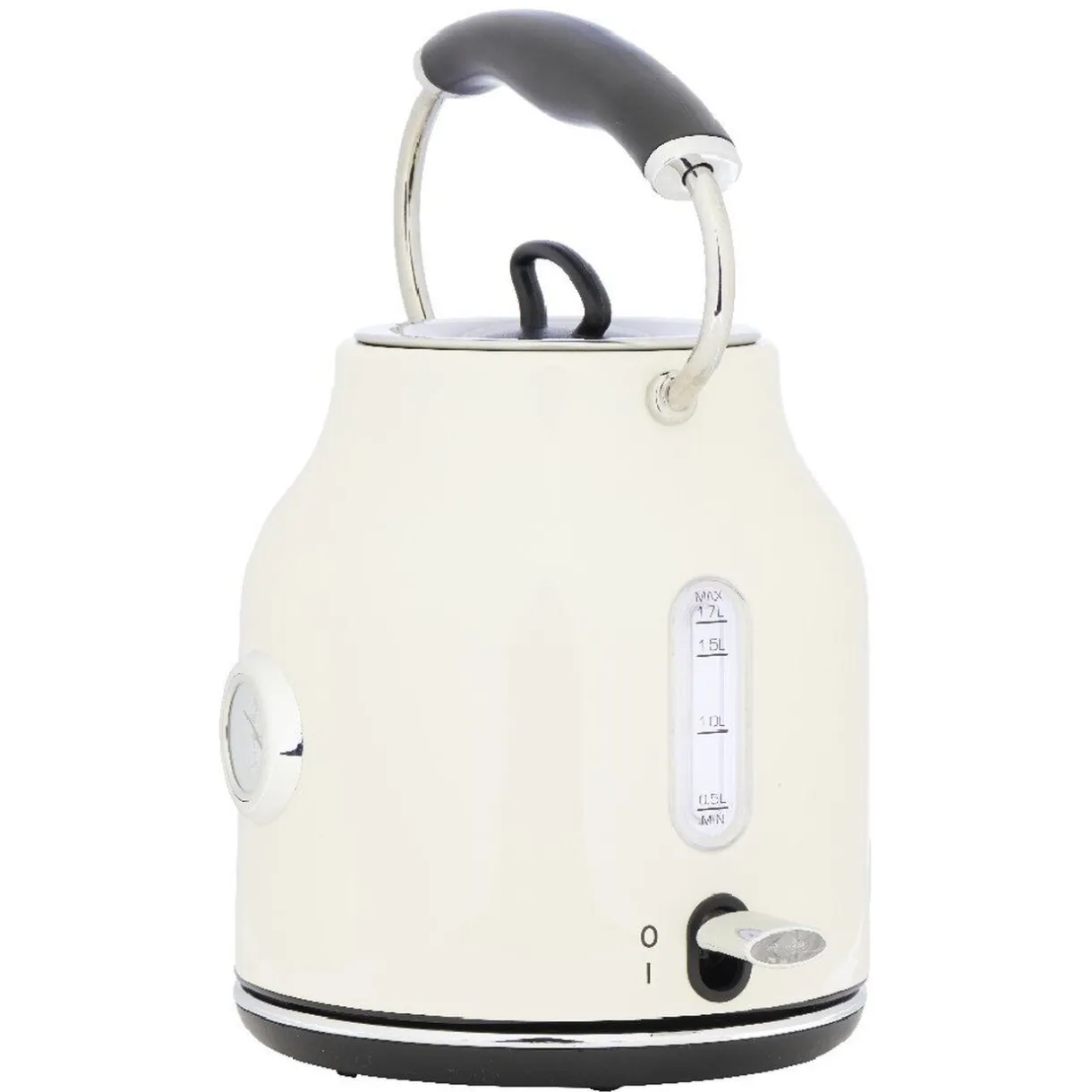 Gifi Bouilloire rétro indicateur température blanc crème 1,7 L Best
