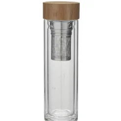 Gifi Bouteille à thé en verre et bambou naturel Sale