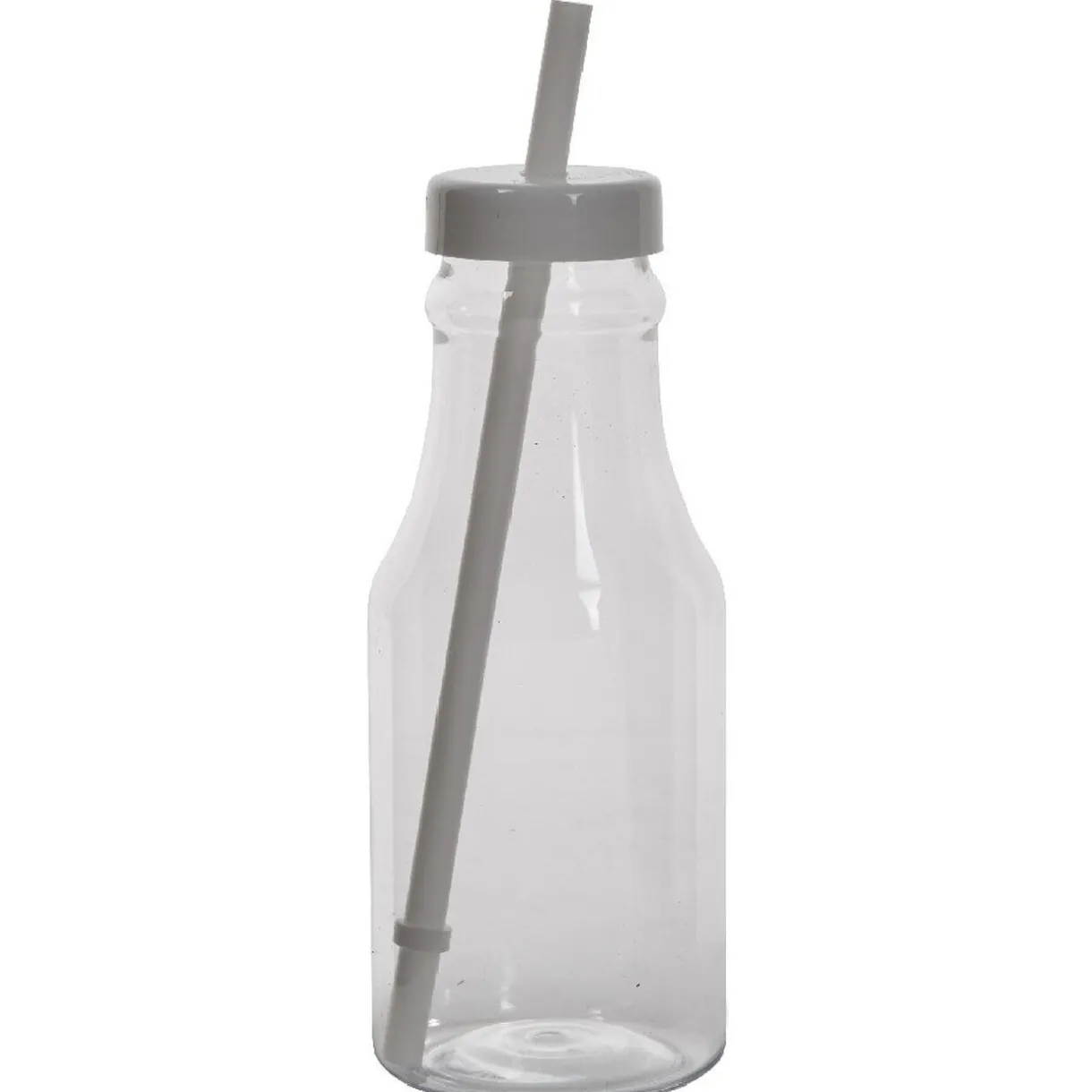 Gifi Bouteille en plastique avec paille colorée x10