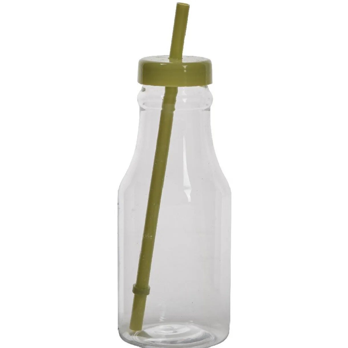 Gifi Bouteille en plastique avec paille colorée x10