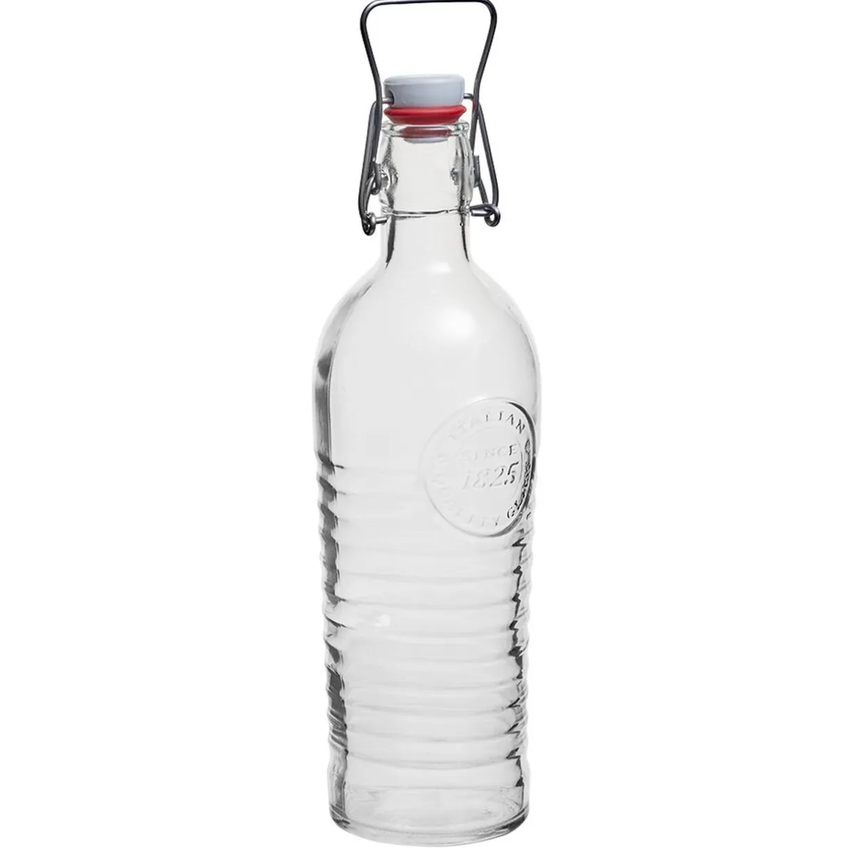 Gifi Bouteille en verre à bouchon mécanique officina