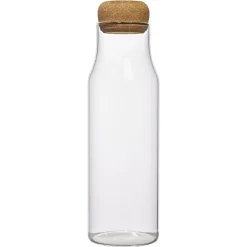 Gifi Bouteille en verre avec bouchon liège 1L
