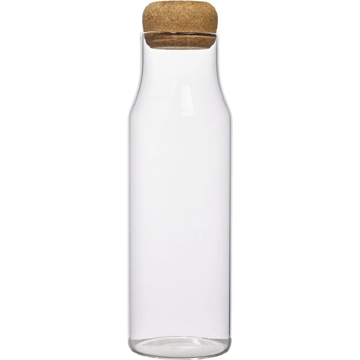 Gifi Bouteille en verre avec bouchon liège 1L