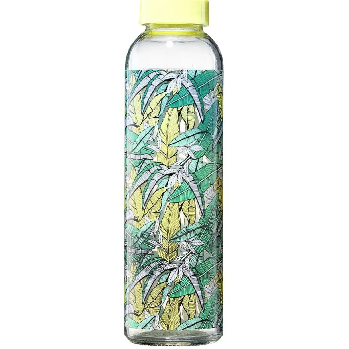 Gifi Bouteille en verre motif exotique 500 ml
