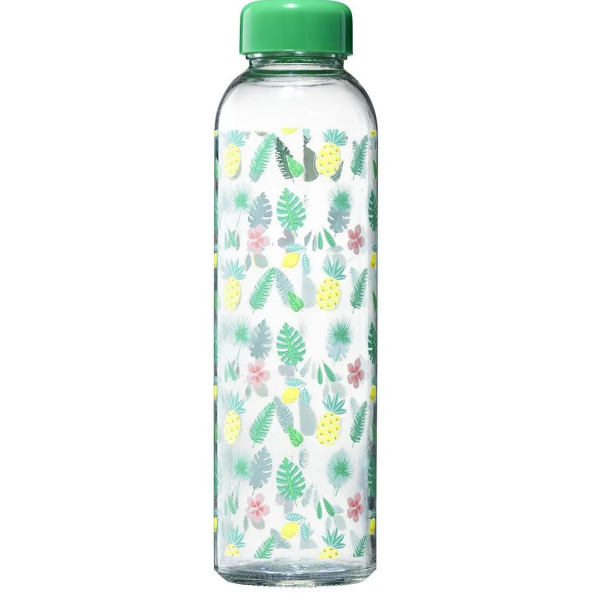 Gifi Bouteille en verre motif exotique 500 ml