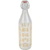 Gifi Bouteille en verre Officina style tropical motif ananas 1L Hot