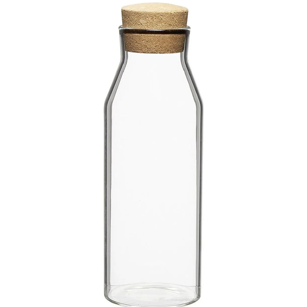 Gifi Bouteille en verre transparent et bouchon liège 1L Online