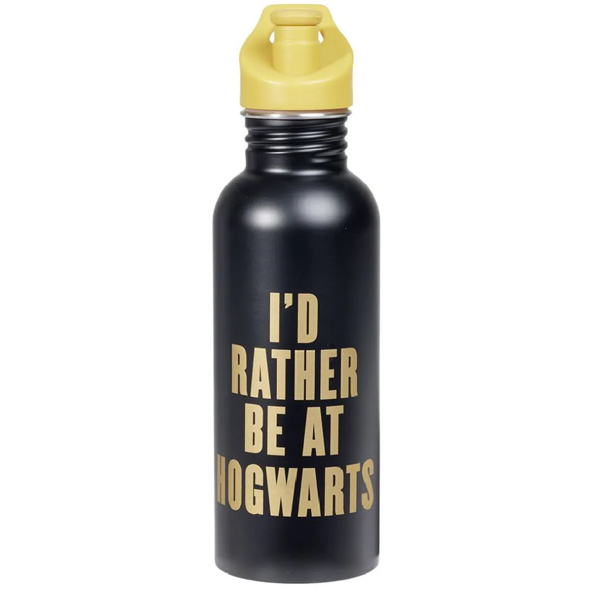 Gifi Bouteille gourde Harry Potter Hogwart Poudlard métal noir et orange