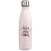 Gifi Bouteille isotherme inox rose inscription Drink more water 500 ml Online