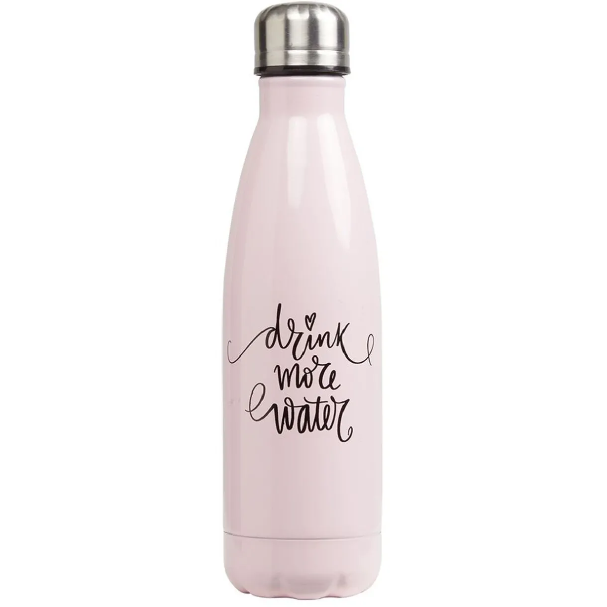 Gifi Bouteille isotherme inox rose inscription Drink more water 500 ml Online