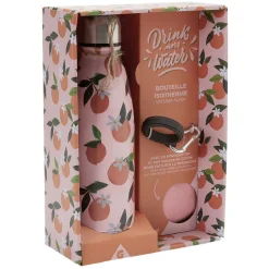 Gifi Bouteille isotherme inox avec housse et mousqueton 480 ml Discount