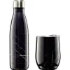 Gifi Bouteille isotherme inox 500 ml + tasse 300 ml Best
