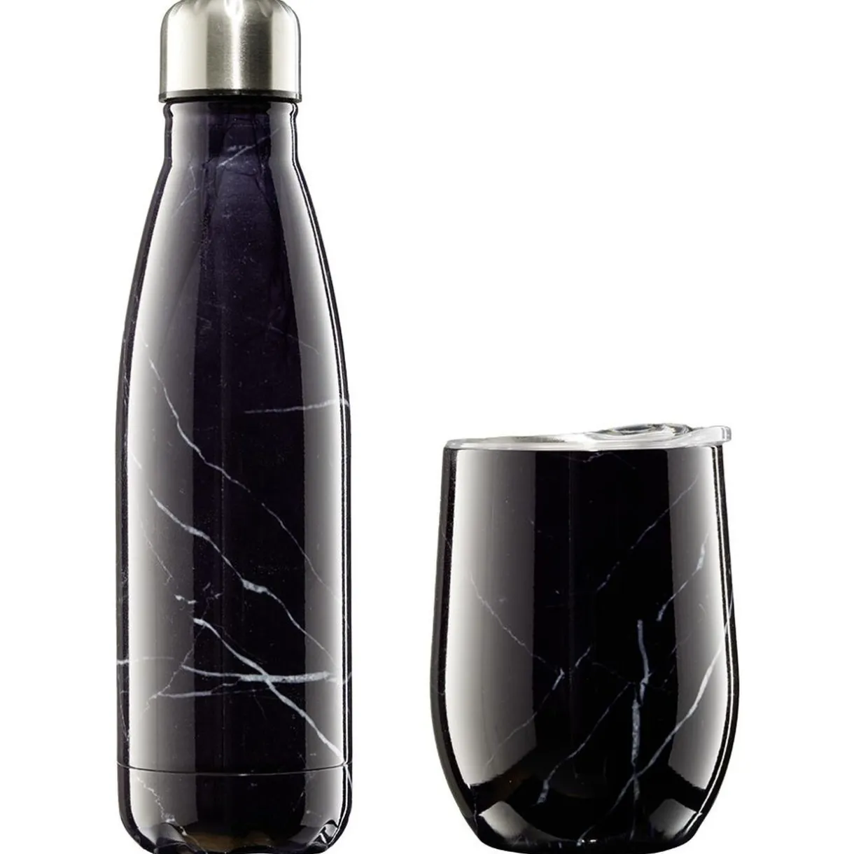 Gifi Bouteille isotherme inox 500 ml + tasse 300 ml Best