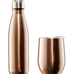Gifi Bouteille isotherme inox 500 ml + tasse 300 ml Best