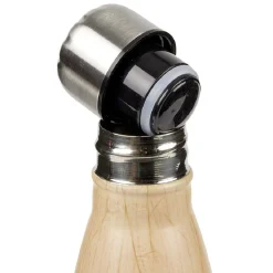 Gifi Bouteille isotherme inox effet bois marron 500ml Hot