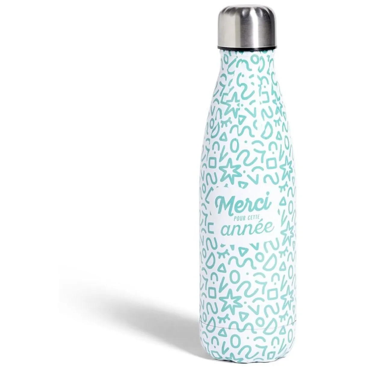 Gifi Bouteille isotherme Merci pour cette année 500ml inox 4 modèles New