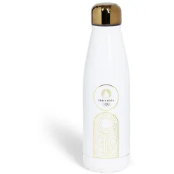 Gifi Bouteille isotherme métal et plastique blanc JO Paris 2024 50cL New