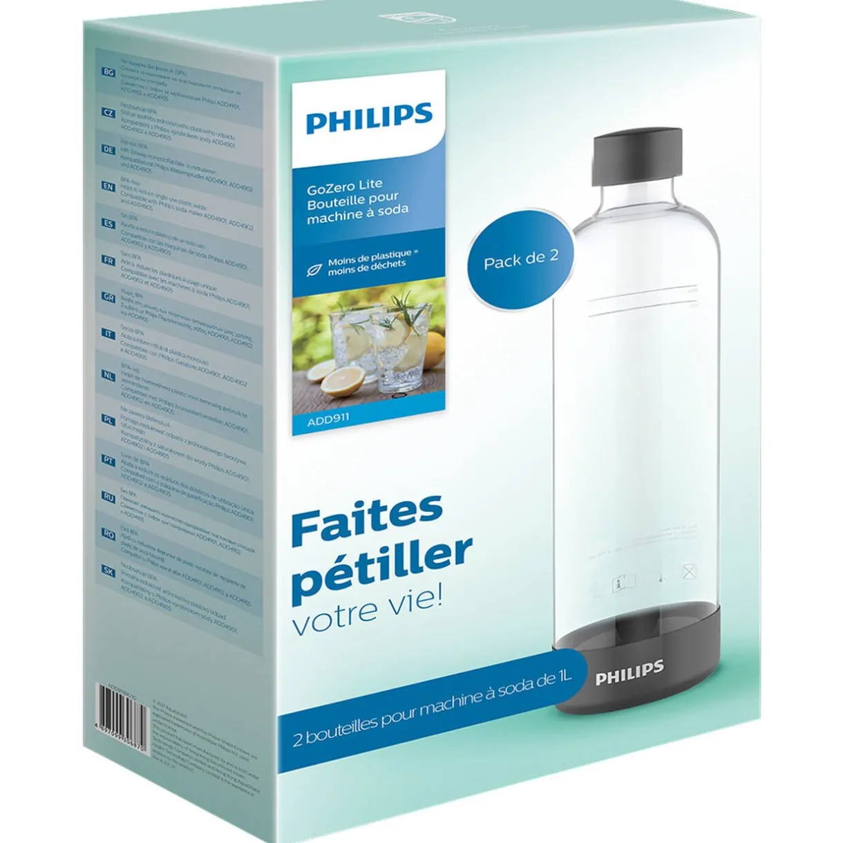 Gifi Bouteille 1L pour machine à soda Noir x2 Outlet