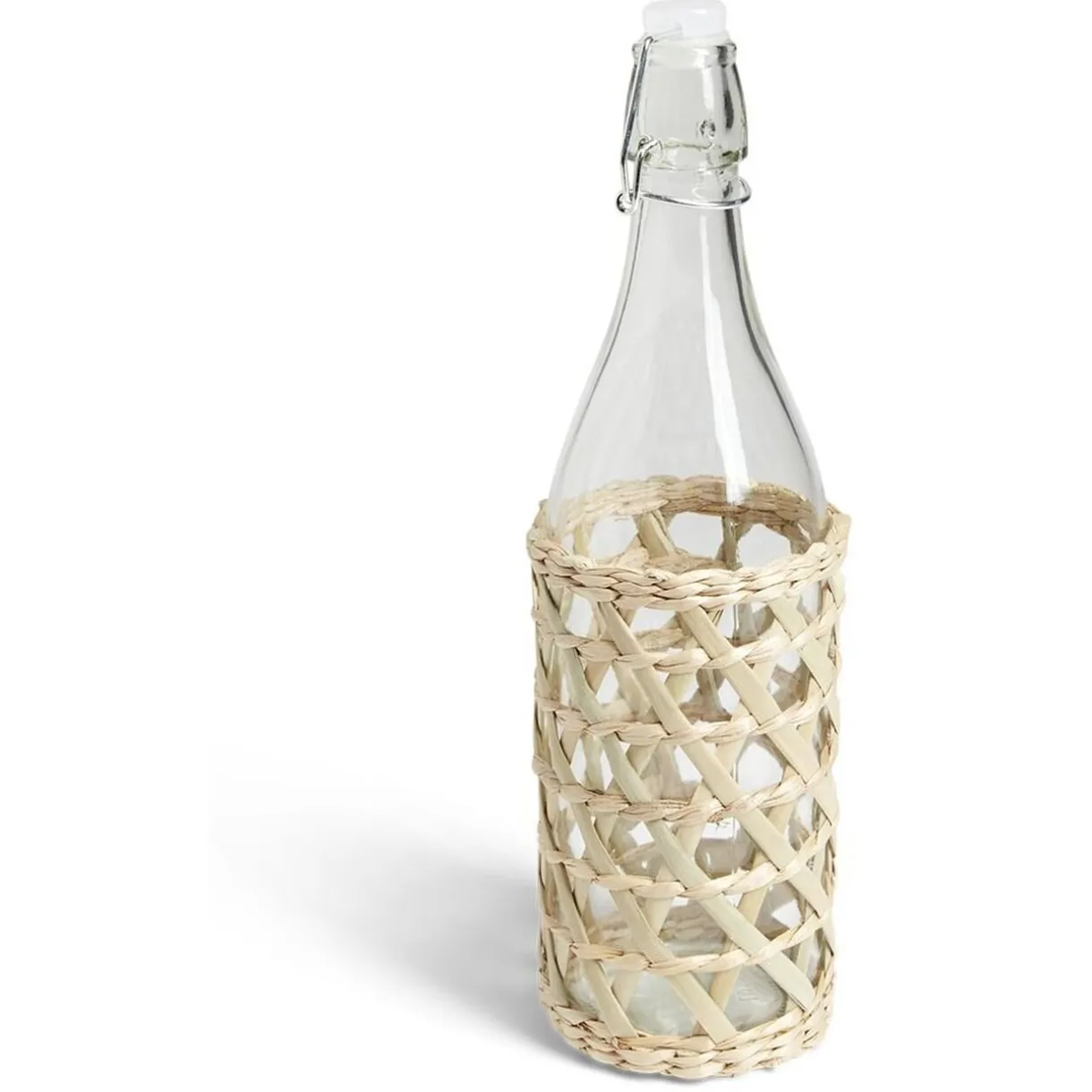 Gifi Bouteille limonade 1L verre et raphia Ø8,5xH32cm Sale