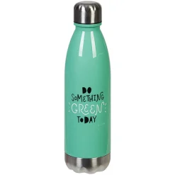 Gifi Bouteille plastique réutilisable avec inscription 5 modèles et coloris Hot