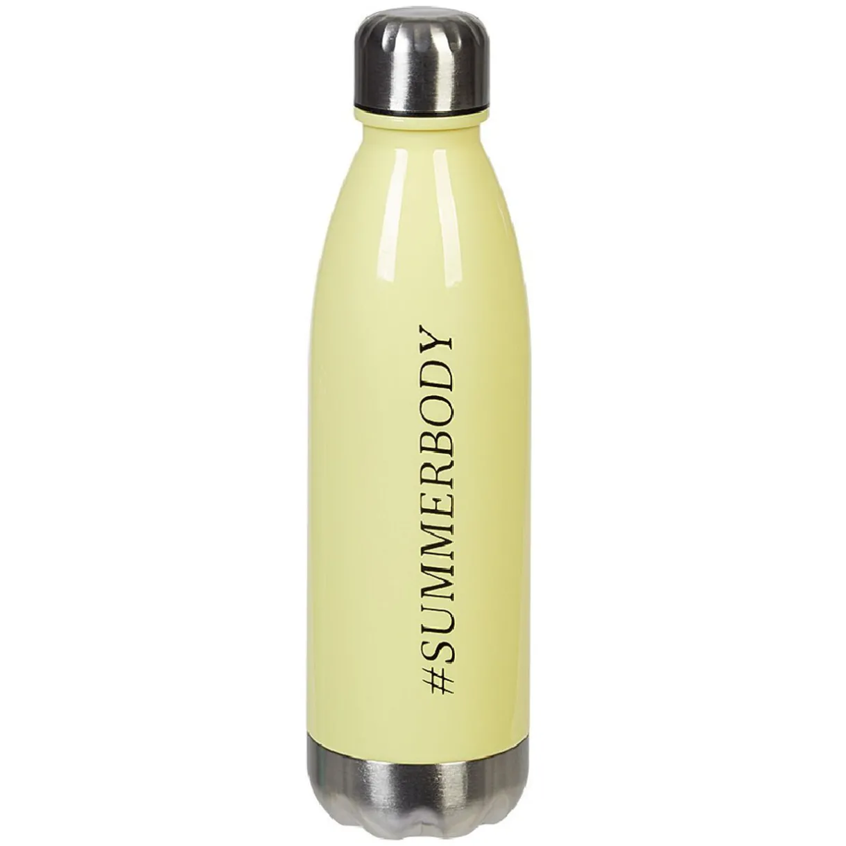 Gifi Bouteille plastique réutilisable avec inscription 5 modèles et coloris Hot