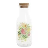 Gifi Bouteille transparente motif fruits exotiques bouchon liège Outlet