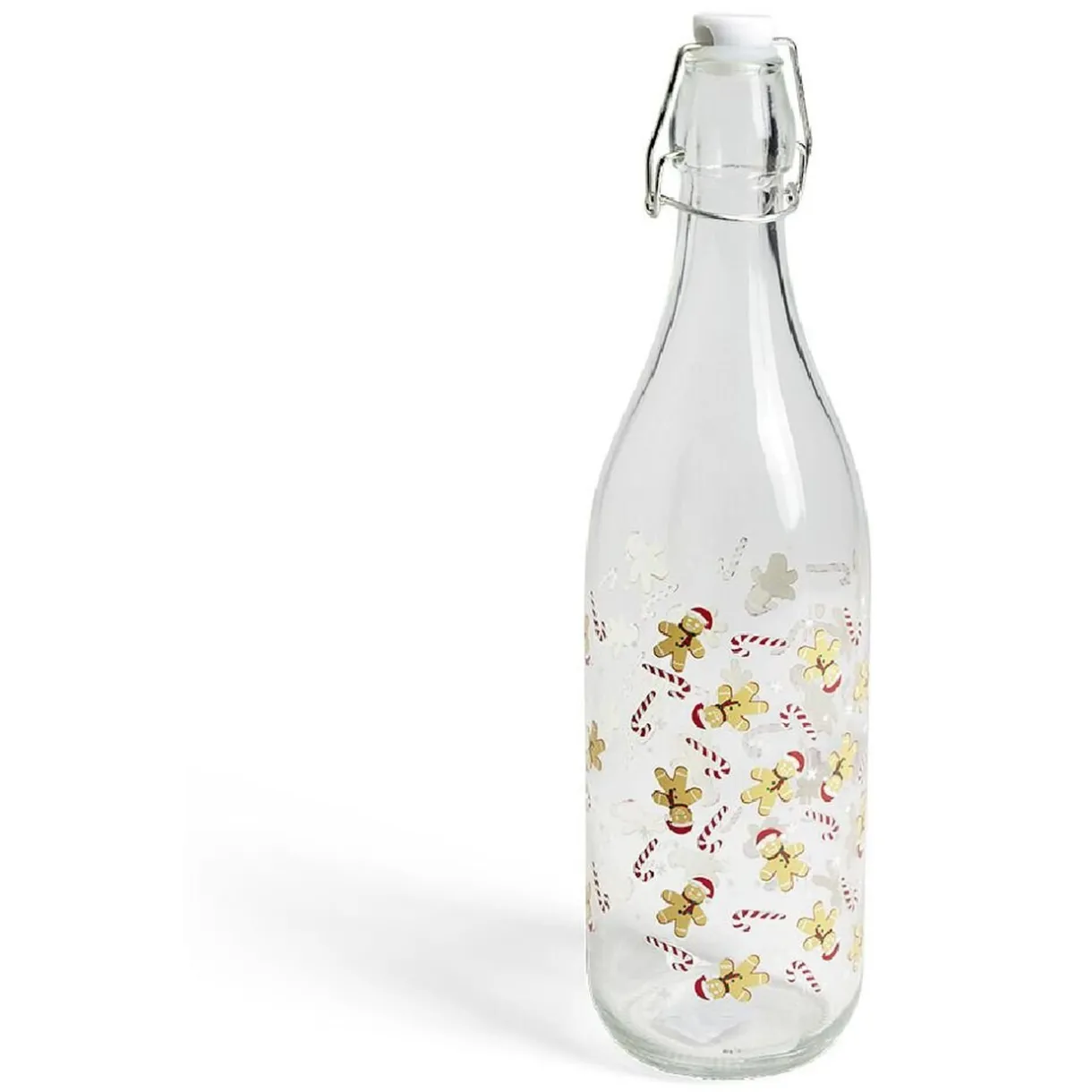 Gifi Bouteille verre officina 1L déco Noël - 2 modèles