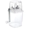 Gifi Broyeur à glaçon glace pilée acier inoxydable 15,5x11,5xH23,8cm