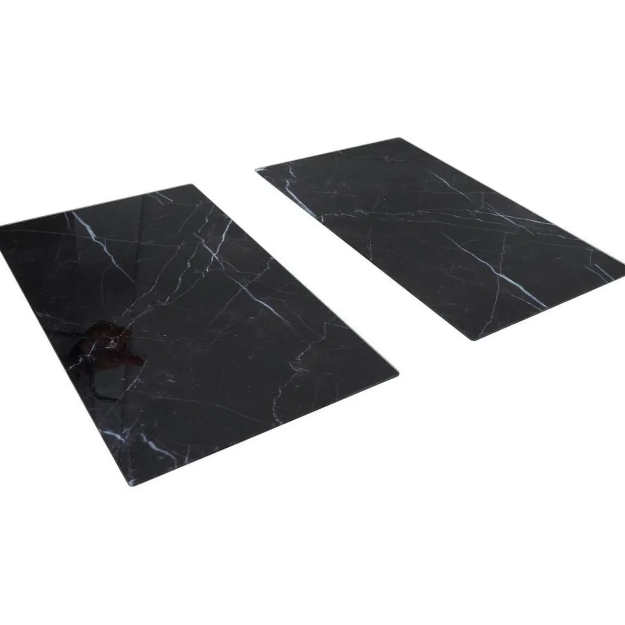 Gifi Cache plaque de cuisson en verre noir effet marbre 52x30cm Online