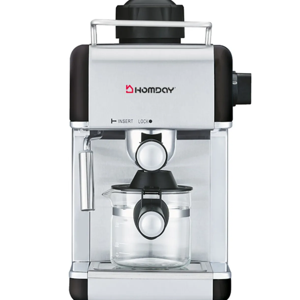 Gifi Cafetière expresso Homday noire pour café moulu 800 W