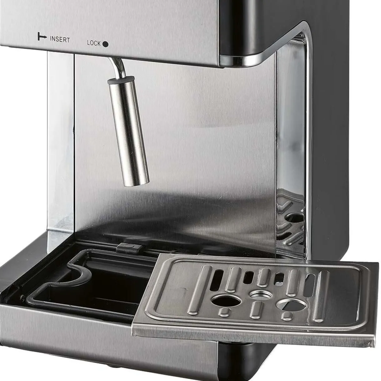 Gifi Cafetière expresso Homday noire pour café moulu 800 W