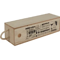 Gifi Caisse en bois pour bouteille de vin design naturel Hot