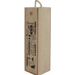 Gifi Caisse en bois pour bouteille de vin design naturel Hot