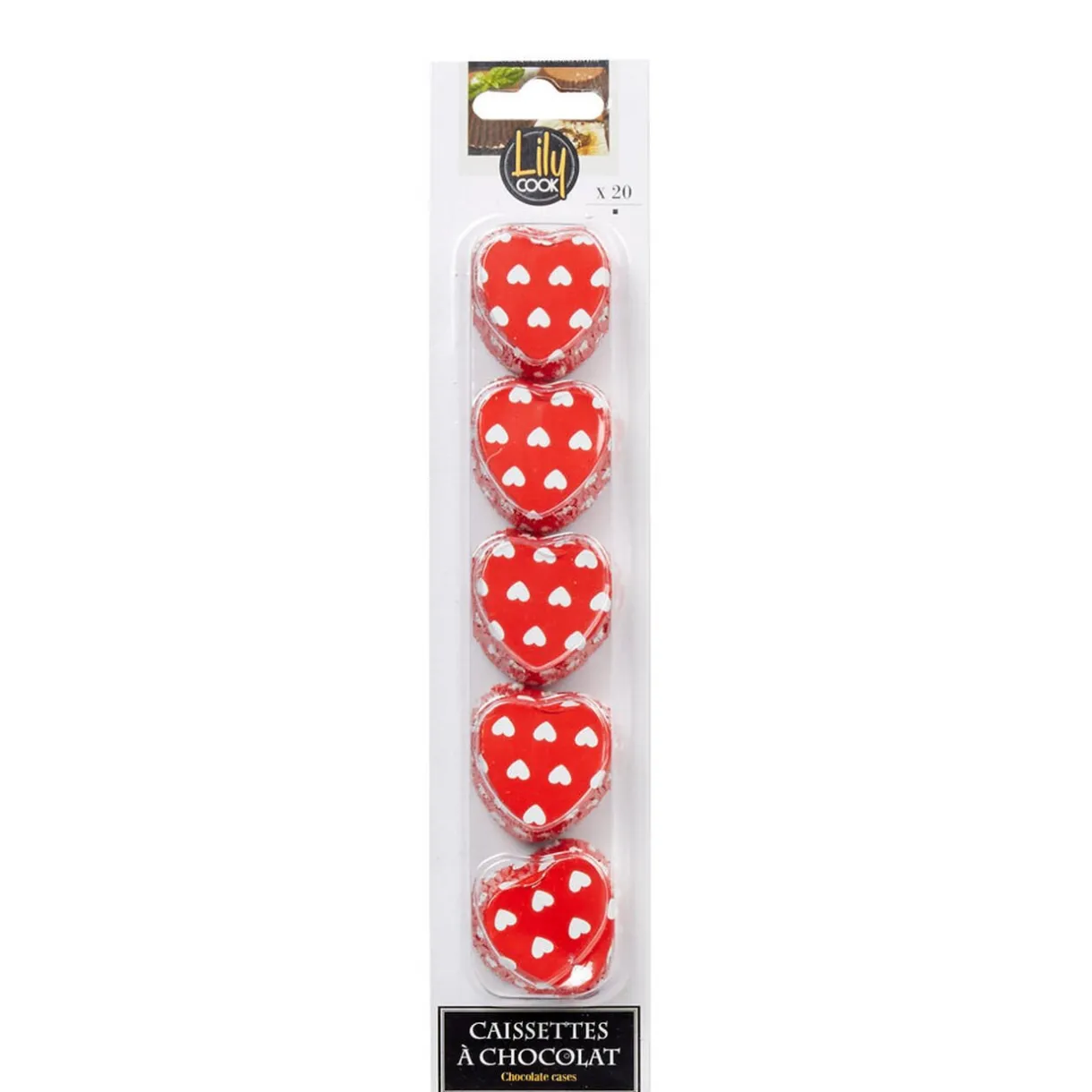 Gifi Caissette à chocolat forme coeur x20 Sale