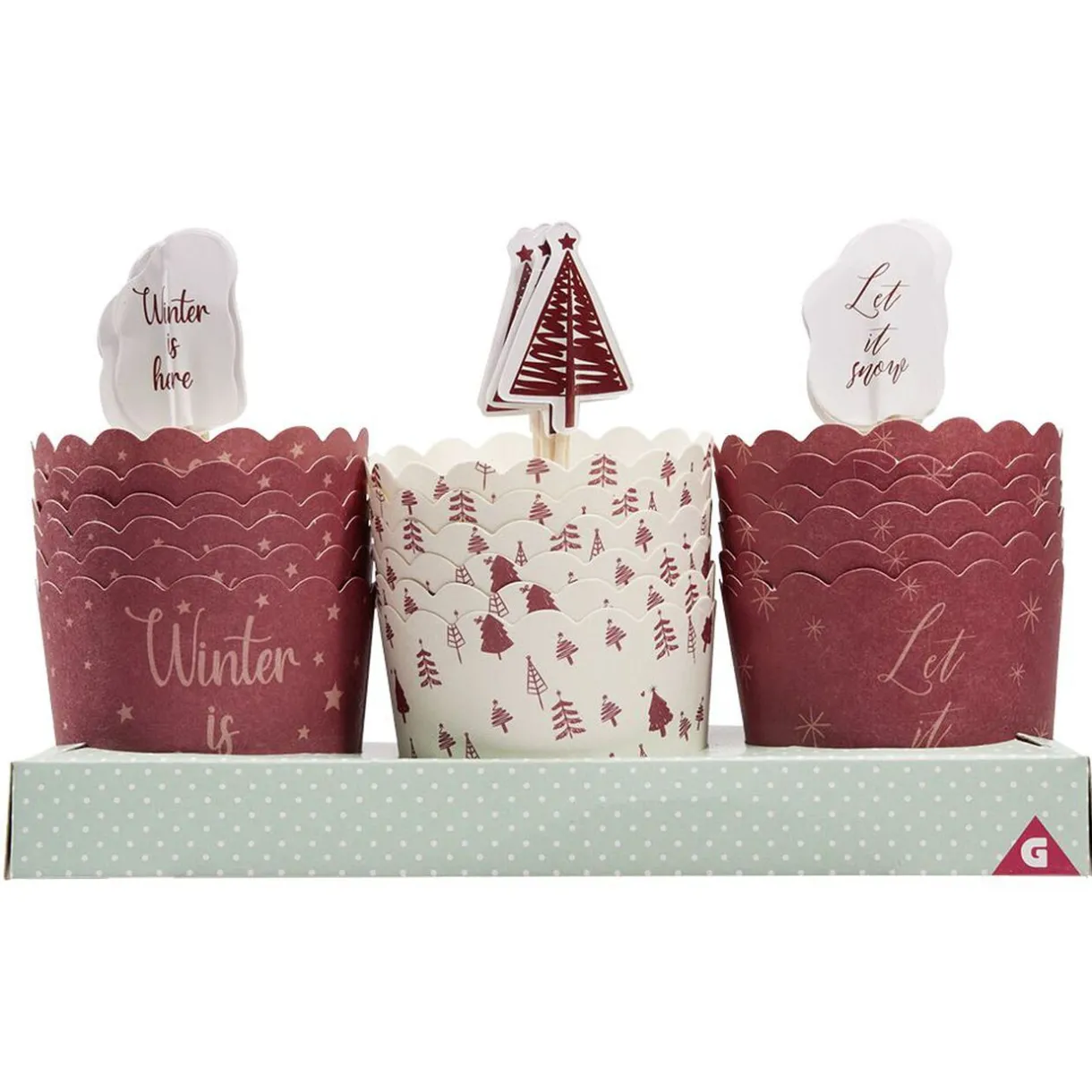Gifi Caissette à gâteau avec décoration x18 Best
