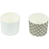 Gifi Caissette à muffin motif pois gris bleu x25 New