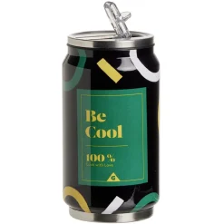 Gifi Canette isotherme acier et plastique vert 260ml Ø6,5xH13,5cm Online