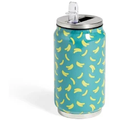 Gifi Canette isotherme 260ml inox Ø6,5xH13,5cm - 4 modèles Sale