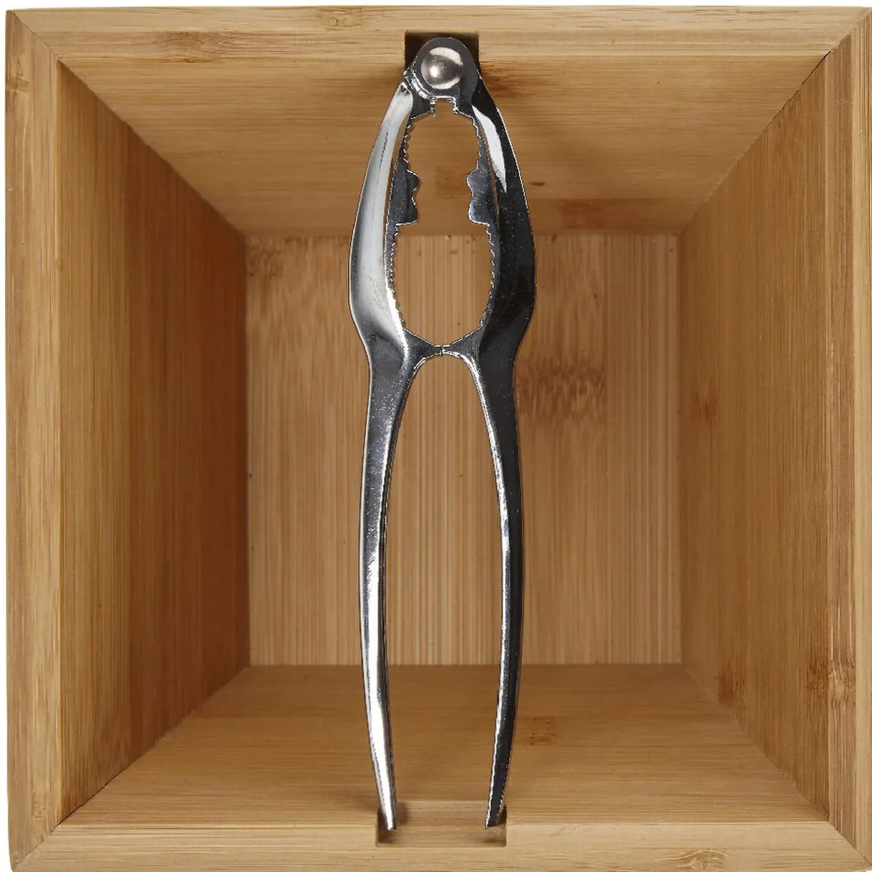 Gifi Casse-noix avec bol en bambou naturel New