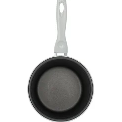 Gifi Casserole acier émaillé noir et blanc Ø 18 cm Best